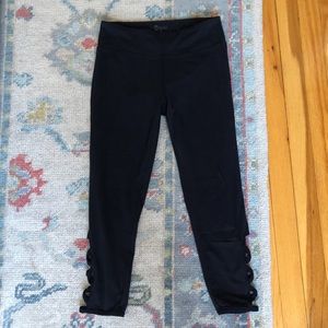 Black Laced Leg Leggings